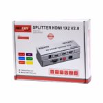 Splitter HDMI 1x2 4K@60Hz v2.0 con EDID Netcom PE-SP0072: La Solución Inteligente para Duplicar tu Señal, Divisor HDMI 1x2 4K@60Hz versión 2.0, Splitter HDMI 1x2 profesional Netcom PE-SP0072 de metal color gris, mostrando sus puertos HDMI y los selectores de modo EDID, un producto AV de alta gama de HD Multimedia PERU SAC.