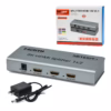 Splitter HDMI 1x2 8K 60Hz 4K@120Hz con EDID NETCOM PE-SH0202____ Splitter HDMI 1x2 8K 60Hz NETCOM PE-SH0202: Duplica tu Experiencia Visual en Alta Resolución, Divisor HDMI 1x2 8K, Splitter HDMI 1x2 de alto rendimiento Netcom PE-SH0202 de metal color gris, mostrando sus puertos para video 8K y 4K a 120Hz, un producto de vanguardia de HD Multimedia PERU SAC.