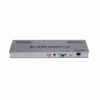 Splitter HDMI x K Hz Ultra HD v NETCOM PE SP | Distribuidor en Perú Splitter HDMI x profesional Netcom PE SP de metal color gris mostrando su único puerto de entrada y sus ocho puertos de salida para distribución de video K producto de HD Multimedia PERU SAC