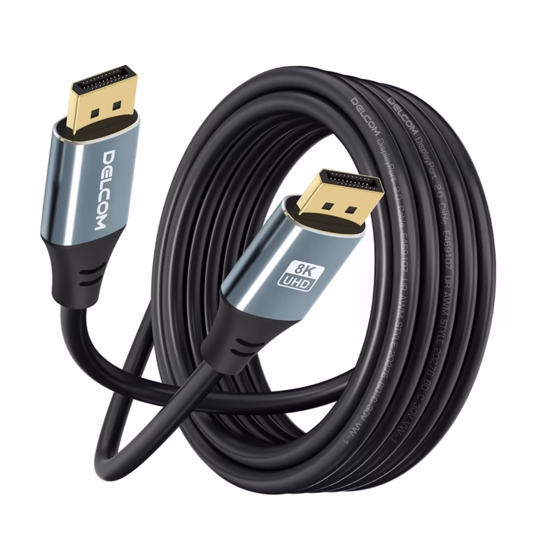 Cable DisplayPort K MT v HDR DSC HBR Gbps Premium Delcom DL ADP  Larga Distancia Excelente Calidad de Imágen