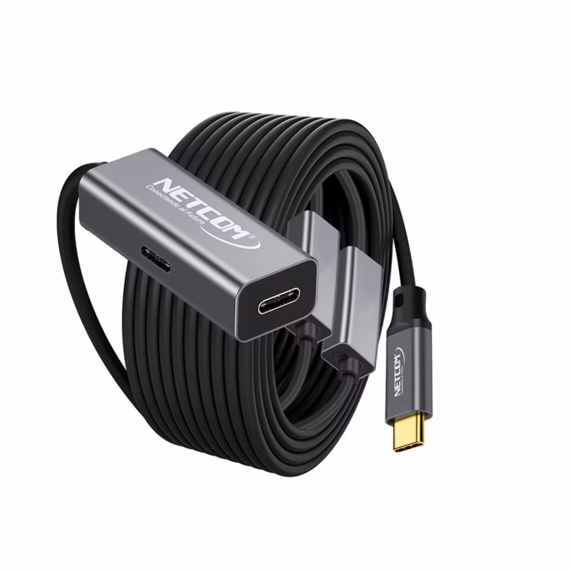 Cable Extensión USB C MT Activo USB C  Gen W Gbps NETCOM PE EX Lleva tus Dispositivos a Largas Distancias