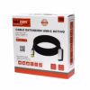 Cable Extensión USB C MT Activo USB C  Gen W Gbps KHz NETCOM PE EX Cable extensor USB C activo de  metros Netcom PE EX mostrando el conector de entrada USB C y el extremo hembra USB C con su puerto de alimentación un producto de HD Multimedia PERU SAC