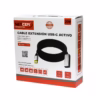Cable Extensión USB C MT Activo USB C  Gen W Gbps NETCOM PE EX Lleva tu Conexión de Datos USB C a  Metros Cable extensor de datos USB C activo de  metros Netcom mostrando el conector de entrada USB C y el extremo hembra USB C con su puerto de alimentación un producto de HD Multimedia PERU SAC