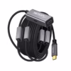 Cable Extensión USB C MT Activo USB C  Gen W Gbps NETCOM PE EX Cable extensor de datos USB C activo de  metros Netcom PE EX mostrando el conector de entrada USB C y el extremo hembra USB C con su puerto de alimentación un producto de HD Multimedia PERU SAC