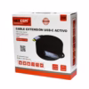 Cable Extensión USB C MT Activo USB C  Gen W Gbps NETCOM PE EX Cable extensor de datos USB C activo de  metros Netcom PE EX mostrando el conector de entrada USB C y el extremo hembra USB C con su puerto de alimentación un producto de HD Multimedia PERU SAC