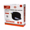 Cable Extensión USB C MT Activo USB C  Gen W Gbps NETCOM PE EX Cable extensor de datos USB C activo de  metros Netcom PE EX mostrando el conector de entrada USB C y el extremo hembra USB C con su puerto de alimentación un producto de HD Multimedia PERU SAC