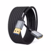 Cable Extensión USB de MT USB  Gbps Enmallado NETCOM PE CA Cable de extensión USB  premium Netcom PE CA de  metros mostrando sus conectores de aleación de aluminio con contactos dorados un producto