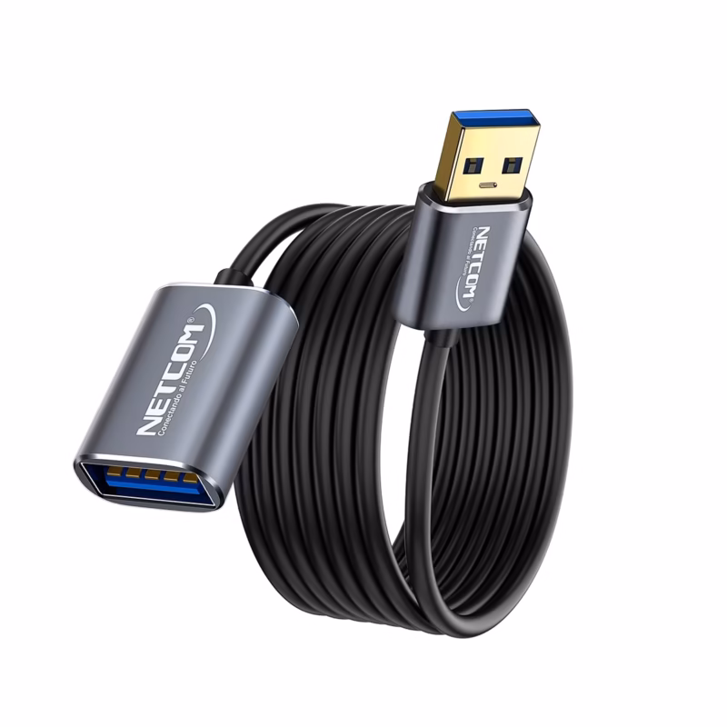 Cable Extensión USB de MT USB  Gbps NETCOM PE CA Conecta tus dispositivos a  Metros