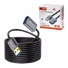 Cable Extensión USB de MT USB  Gbps NETCOM PE CA Lleva tu Conexión USB  más Lejos Cable de extensión USB  premium Netcom PE CA de  metros mostrando sus conectores de aleación de aluminio con contactos dorados un producto de HD Multimedia PERU SAC