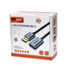Cable Extensión USB de MT USB  Gbps NETCOM PE CA Lleva tu Conexión USB  más Lejos Cable de extensión USB  premium Netcom PE CA de  metros mostrando sus conectores de aleación de aluminio con contactos dorados un producto de HD Multimedia PERU SAC