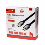 Cable HDMI 12MT 4K v2.0 60Hz 18Gbps 3D Full Cobre NETCOM PE-HD0860, Cable HDMI 4K de 12 metros Netcom PE-HD0860, 100% cobre, con conectores de aleación de aluminio y contactos dorados, un producto de HD Multimedia PERU SAC.