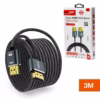 Cable HDMI MT Slim K Enmallado Ultra HD HZ v eARC NETCOM PE HD Cable HDMI K slim de  metros Netcom PE HD enmallado y con conectores de aleación de aluminio un producto premium de HD Multimedia PERU SAC