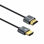 Cable HDMI 50cm Slim 4K Enmallado Ultra HD 60HZ v2.0 eARC NETCOM PE-HD0880, Cable HDMI 4K corto de 50cm Netcom PE-HD0880, slim y enmallado, con conectores de aleación de aluminio, un producto premium de HD Multimedia PERU SAC.