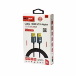 Cable HDMI 50cm Slim 4K Enmallado Ultra HD 60HZ v2.0 eARC NETCOM PE-HD0880, Cable HDMI 4K corto de 50cm Netcom PE-HD0880, slim y enmallado, con conectores de aleación de aluminio, un producto premium de HD Multimedia PERU SAC.