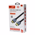 Cable HDMI 5MT 4K Slim Enmallado Ultra HD 60HZ v2.0 eARC NETCOM PE-HD0884, Cable HDMI 4K slim de 5 metros Netcom PE-HD0884, enmallado y con conectores de aleación de aluminio, un producto premium de HD Multimedia PERU SAC.
