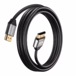 Cable HDMI 8K 1.8M Premium HDR 3D 48Gbps eARC Delcom DL-AH2102-01, Cable HDMI 8K 2.1 premium Delcom DL-AH2102-01 de 1.8 metros, con conectores de aluminio dorados, ideal para gaming 4K@120Hz en PS5, un producto de HD Multimedia PERU SAC.