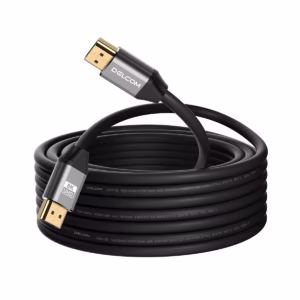 Cable HDMI 8K 3mt Premium HDR 3D 48Gbps eARC Delcom DL-AH2102-03, Cable HDMI 8K premium Delcom DL-AH2102-03 de 3 metros, con conectores de aluminio dorados, ideal para gaming 4K@120Hz en PS5, un producto de HD Multimedia PERU SAC.
