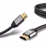 Cable HDMI 8K 3mt Premium HDR 3D 48Gbps eARC Delcom DL-AH2102-03, Cable HDMI 8K premium Delcom DL-AH2102-03 de 3 metros, con conectores de aluminio dorados, ideal para gaming 4K@120Hz en PS5, un producto de HD Multimedia PERU SAC.