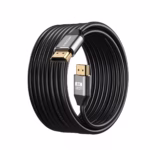 Cable HDMI 8K 5mt Premium HDR 3D 48Gbps eARC Delcom DL-AH2102-05, Cable HDMI 8K premium Delcom DL-AH2102-05 de 5 metros, con conectores de aluminio dorados, ideal para gaming 4K@120Hz en PS5, un producto de HD Multimedia PERU SAC.