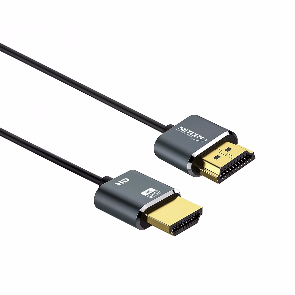 Cable HDMI 8MT 4K Slim Ultra HD 60Hz eARC v2.0 NETCOM PE-HD0895____04 Cable HDMI 8MT 4K Slim Ultra HD 60Hz eARC v2.0 NETCOM PE-HD0895, Cable HDMI 4K slim de 8 metros Netcom PE-HD0895, 100% cobre, con conectores de aleación de aluminio y contactos dorados, un producto de HD Multimedia PERU SAC.