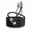 Cable HDMI a DisplayPort K Activo  Metros Hz Ultra HD Delcom DL HMDMU  Usa tus Monitores DP con un equipo HDMI Cable conversor activo HDMI a DisplayPort Delcom DL HMDMU  de  metros mostrando el conector HDMI el USB de alimentación y el conector DisplayPort un producto de HD Multimedia PERU SAC