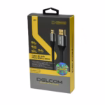 Cable Micro HDMI 2MT 4K UHD Premium HDR 18Gbps 3D ARC Delcom DL-AHD2102-02, Cable Micro HDMI a HDMI 4K de 2 metros Delcom DL-AHD2102-02 con conectores de aleación de aluminio, un producto premium de HD Multimedia PERU SAC.