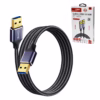 Cable USB  de  Metros NETCOM PE AM La Conexión Especializada que Necesitas Cable USB  premium de  metros Netcom PE AM mostrando sus dos conectores macho USB A con cabezales de aleación de aluminio un producto de HD Multimedia PERU SAC