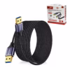 Cable USB A de  Metros USB  Macho a Macho NETCOM PE AM Máximo Alcance para tus Dispositivos Cable USB  premium de  metros Netcom PE AM mostrando sus dos conectores macho USB A con cabezales de aleación de aluminio un producto de HD Multimedia PERU SAC