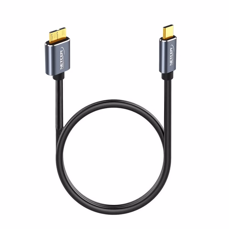 Cable USB C a Micro B de MT para Disco Duro Externo NETCOM PE CA El Cable ideal para tu Disco Externo