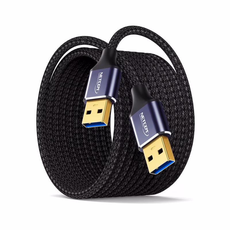 Cable USB Macho  Metros USB  Gbps NETCOM PE AM Máximo Alcance para tus Periféricos