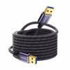 Cable USB Macho  Metros USB  Gbps NETCOM PE AM Máximo Alcance para tus Periféricos Cable USB  premium de  metros Netcom PE AM mostrando sus dos conectores macho USB A con cabezales de aleación de aluminio un producto de HD Multimedia PERU SAC