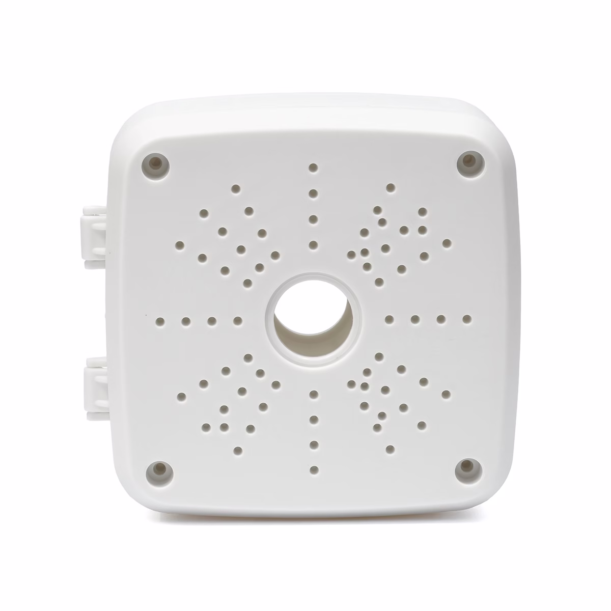 Caja de Paso 13x13x5cm para cámara de seguridad HFM-WD005A____01 Caja de Paso 13x13x5cm para cámara de seguridad HFM-WD005A: Instala tus Cámaras con total comodidad, Caja de paso cuadrada de 13x13cm High Full Max HFM-WD005A para cámaras de seguridad, protegiendo las conexiones, un producto de HD Multimedia PERU SAC.