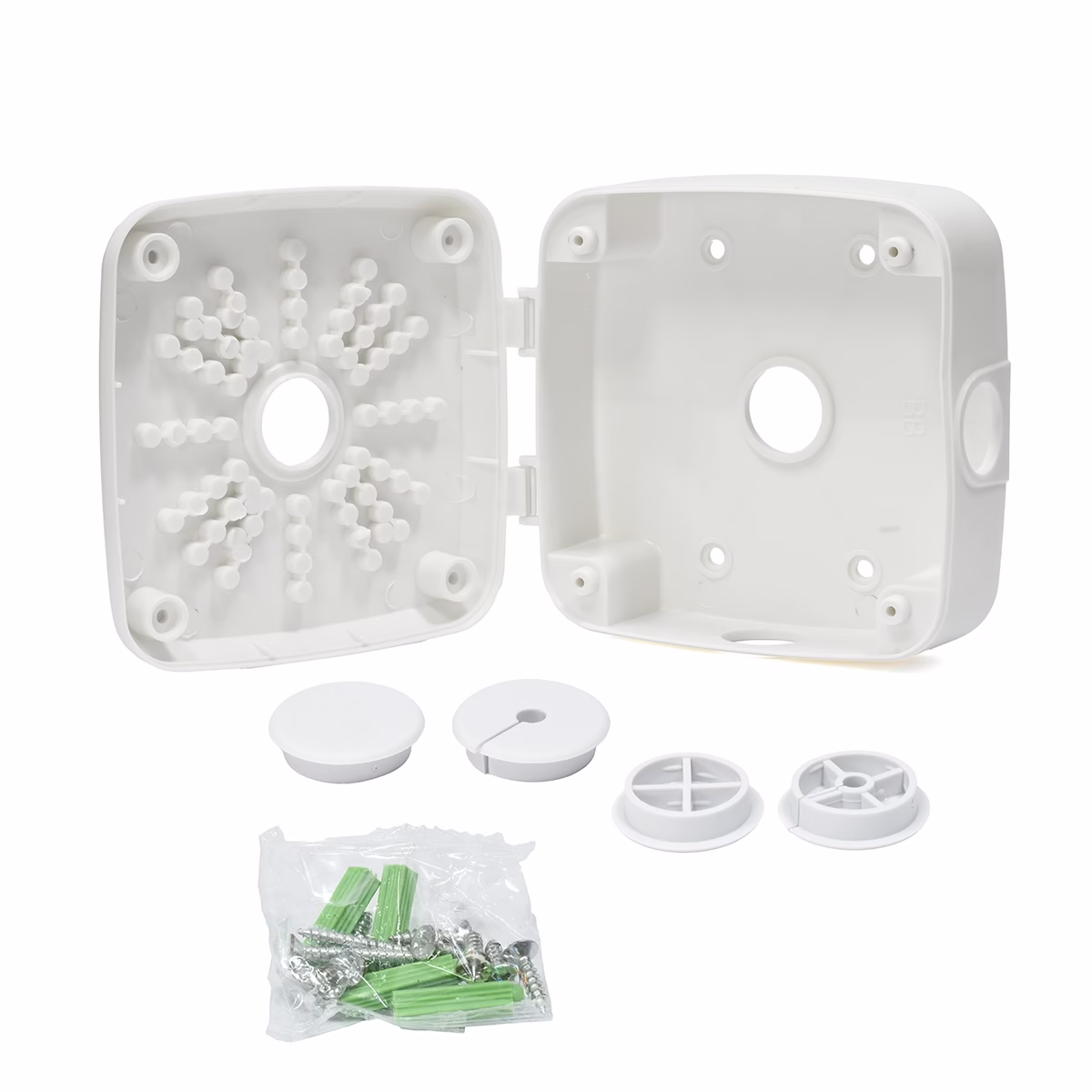 Caja de Paso 13x13x5cm para cámara de seguridad HFM-WD005A: Instala tus Cámaras con total comodidad Caja de Paso 13x13x5cm para cámara de seguridad HFM-WD005A: Instala tus Cámaras con total comodidad, Caja de paso cuadrada de 13x13cm High Full Max HFM-WD005A para cámaras de seguridad, protegiendo las conexiones, un producto de HD Multimedia PERU SAC.