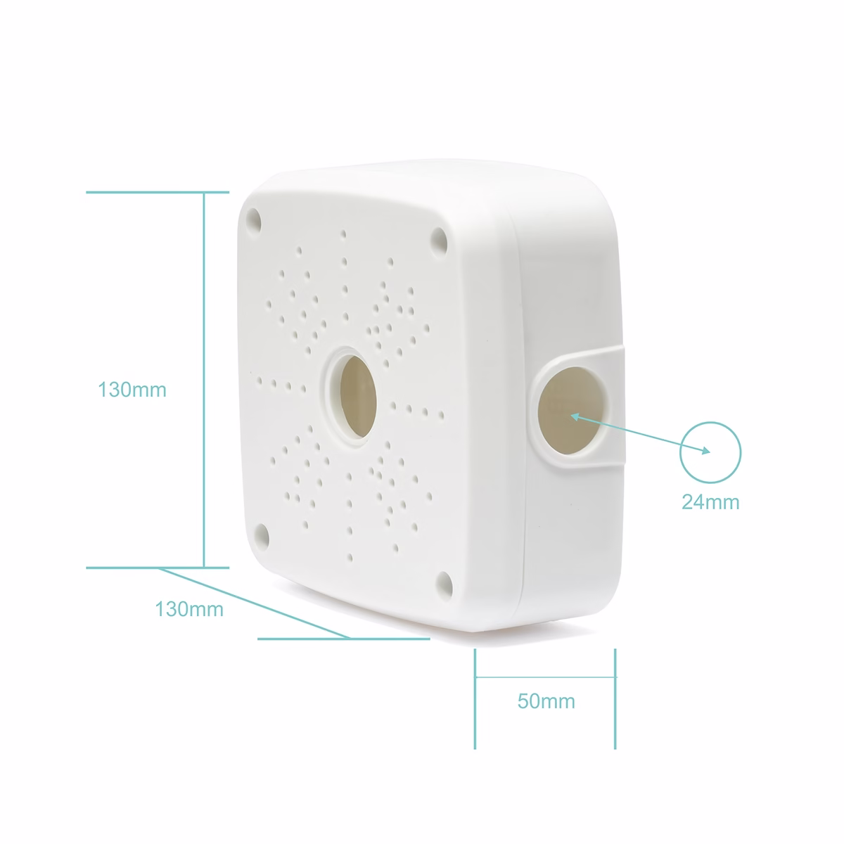 Caja de Paso 13x13x5cm para cámara de seguridad HFM-WD005A: Instala tus Cámaras con total comodidad Caja de Paso 13x13x5cm para cámara de seguridad HFM-WD005A: Instala tus Cámaras con total comodidad, Caja de paso cuadrada de 13x13cm High Full Max HFM-WD005A para cámaras de seguridad, protegiendo las conexiones, un producto de HD Multimedia PERU SAC.