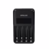 Cargador de Pilas Rápido con Pantalla LCD Opalux OP BCL AAAAA Cargador de pilas rápido Opalux OP BCL con pantalla LCD mostrando el estado de carga de las pilas AA un producto de HD Multimedia PERU SAC