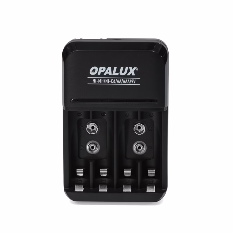Cargador de Pilas y Baterías Ni-MH Ni-Cd Opalux OP-BC8021___01 Cargador de Pilas y Baterías Opalux OP BC Ni MH Ni Cd El Dispositivo ideal para el Hogar o la Oficina