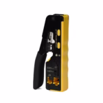 Crimping RJ45 EZ Cat6/5e Pass Through LT USA HT-719: Conexiones más Seguras y Confiables, Herramienta de crimpado (crimping tool) LT USA HT-719 para conectores RJ45 Pass Through (EZ), mostrando sus cuchillas de corte y pelado, un producto para redes de HD Multimedia PERU SAC.