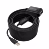 Extensión USB MT Activo USB  Mbps NETCOM PE UA Rompe Todas las Barreras de Distancia Cable extensor USB  activo de  metros Netcom PE UA mostrando el conector de entrada USB A y los boosters de señal integrados un producto de HD Multimedia PERU SAC