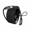 Extensión USB  MT Activo Gbps NETCOM PE EX Lleva tu Conexión USB  a  Metros sin Perder Velocidad Cable extensor USB  activo de  metros Netcom mostrando el conector de entrada USB A y el extremo hembra USB A con su conector de alimentación auxiliar un producto de HD Multimedia PERU SAC