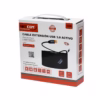 Extensión USB Activa MT USB  Gbps NETCOM PE EX Lleva tu Conexión USB  a  Metros sin Perder Velocidad Cable extensor USB  activo de  metros Netcom PE EX mostrando el conector de entrada USB A y el extremo hembra USB A con su conector de alimentación auxiliar un producto de HD Multimedia PERU SAC