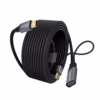 Extensión USB C a USB A de MT Activo GBPS W NETCOM PE EX Extiende tu Conexión USB C a  Metros sin Perder Velocidad Cable extensor USB C activo de  metros Netcom PE EX mostrando el conector de entrada USB C y el extremo hembra USB A con su conector de alimentación un producto de HD Multimedia PERU SAC