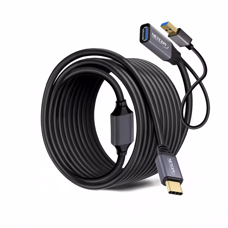 Extensión USB C a USB A de MT Activo GBPS W NETCOM PE EX Extiende tu Conexión USB C a  Metros sin Perder Velocidad