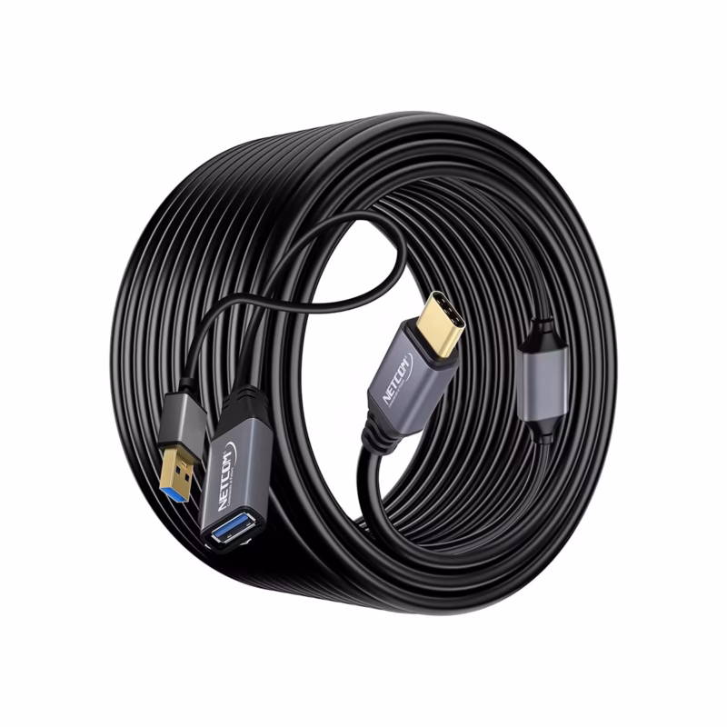 Extensión USB C a USB MT Activa GBPS NETCOM PE EX Lleva tu Conexión USB C a  Metros sin Perder Velocidad