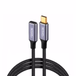 Cable Extensión USB-C de 1.8MT USB 3.1 Gen2 10Gbps NETCOM PE-CA0109, Cable de extensión USB-C a USB-C de 1.8 metros Netcom PE-CA0109, enmallado y con conectores de aluminio, soporta 10Gbps, 100W PD y 4K, un producto de HD Multimedia PERU SAC.