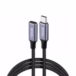Cable Extensión USB-C de 1MT USB 3.1 Gen2 10Gbps NETCOM PE-CA0108, Cable de extensión USB-C a USB-C de 1 metro Netcom PE-CA0108, enmallado y con conectores de aluminio, soporta 10Gbps, 100W PD y 4K, un producto de HD Multimedia PERU SAC.