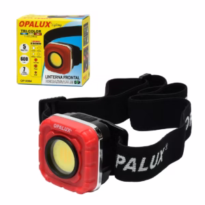 Linterna Frontal Recargable 5W LED Tri-Color Opalux OP-9004: Ideal para Camping y Trabajos de Mantenimiento, Linterna frontal recargable Opalux OP-9004 tri-color con su banda elástica y base imantada, un producto de iluminación profesional de HD Multimedia PERU SAC.