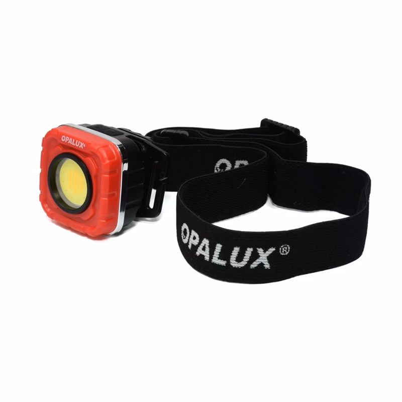 Linterna Frontal Recargable W LED Tri Color Opalux OP  Ideal para Camping y Trabajos de Mantenimiento