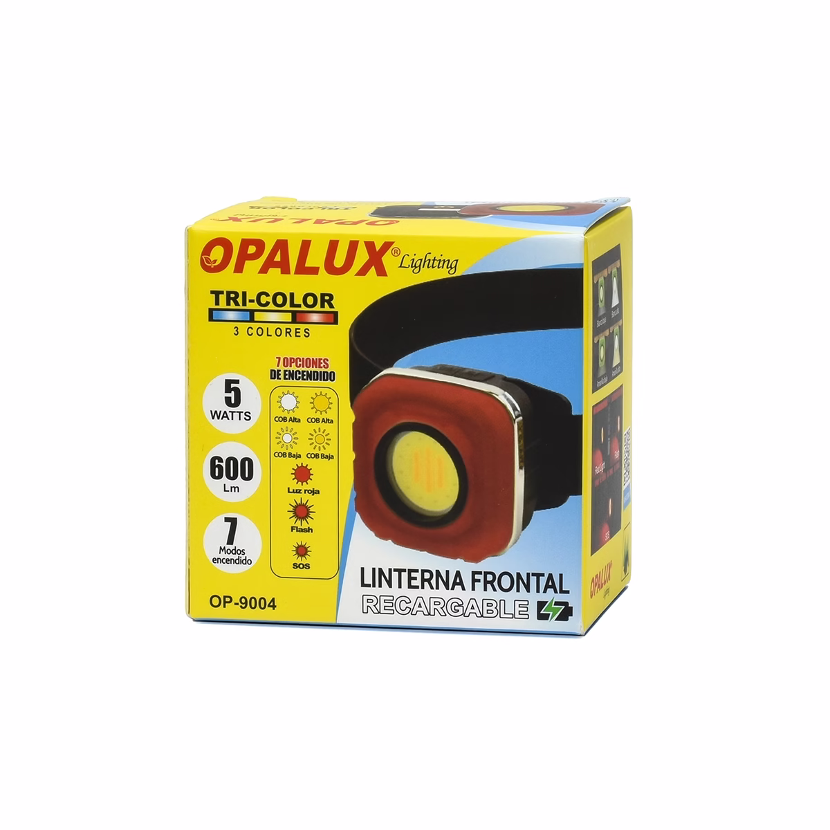 Linterna Frontal Recargable 5W LED Tri-Color Opalux OP-9004: Ideal para Camping y Trabajos de Mantenimiento Linterna Frontal Recargable 5W LED Tri-Color Opalux OP-9004: Ideal para Camping y Trabajos de Mantenimiento, Linterna frontal recargable Opalux OP-9004 tri-color con su banda elástica y base imantada, un producto de iluminación profesional de HD Multimedia PERU SAC.