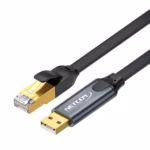 Cable de Consola USB a RJ45 con Chip FTDI 1.8M Netcom PE-US0362 | Compatible Cisco, Cable Consola USB a RJ45 Netcom PE-US0362 con Chip FTDI disponible en HD Multimedia PERU SAC