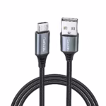 Cable Micro USB a USB 1Mt Enmallado 480Mbps 18W Premium NETCOM PE-CA0110, Cable Micro USB a USB de 1 metro Netcom PE-CA0110, enmallado en nylon y con conectores de aluminio, un producto para carga rápida de HD Multimedia PERU SAC.